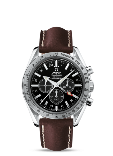 Omega Speedmaster Broad Arrow Co-Axial GMT Stainless Steel / Black 3881.50.37