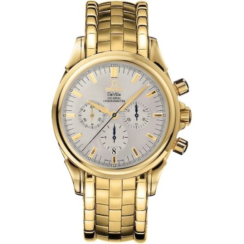 Omega De Ville Co-Axial 41 Chronograph Yellow Gold / Silver / Bracelet 4141.30.00