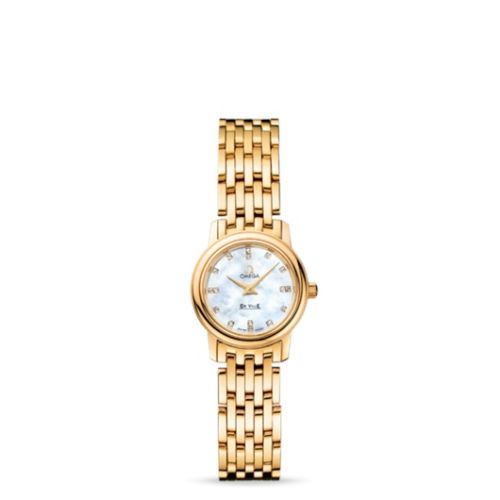 Omega De Ville Prestige Quartz 22 Yellow Gold / MOP Diamond / Bracelet 4170.76.00