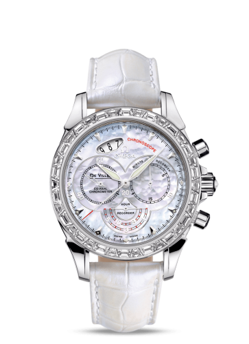 Omega De Ville Co-Axial 41 Chronoscope Palladium Baguette / MOP 422.98.41.50.05.001