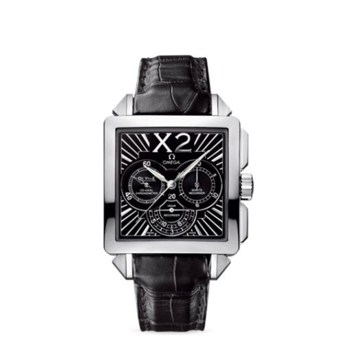 Omega De Ville X2 Co-Axial 37 Chronograph Stainless Steel / Black 423.13.37.50.01.001