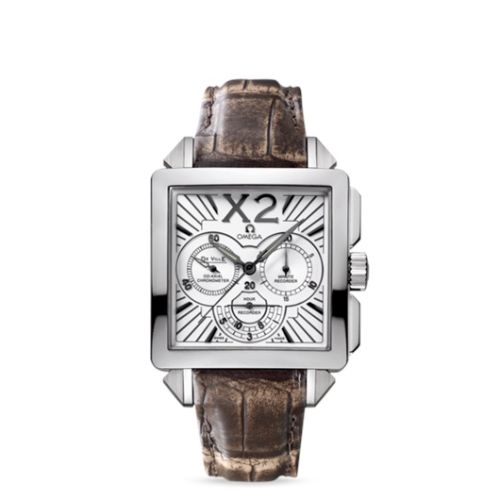 Omega De Ville X2 Co-Axial 37 Chronograph Stainless Steel / Silver 423.13.37.50.02.001
