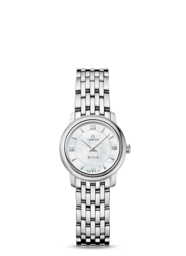 Omega De Ville Prestige Quartz 24.4 Stainless Steel / MOP / Bracelet 424.10.24.60.05.001
