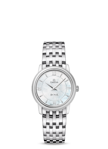 Omega De Ville Prestige Quartz 27.4 Stainless Steel / MOP / Bracelet 424.10.27.60.05.001