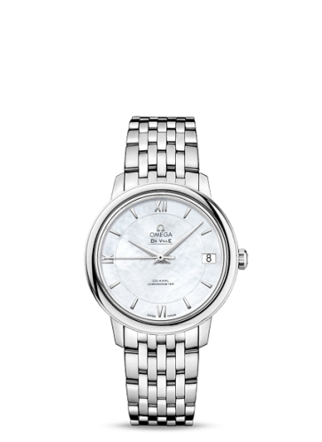Omega De Ville Prestige Co-Axial 32.7 Stainless Steel / MOP / Bracelet 424.10.33.20.05.001