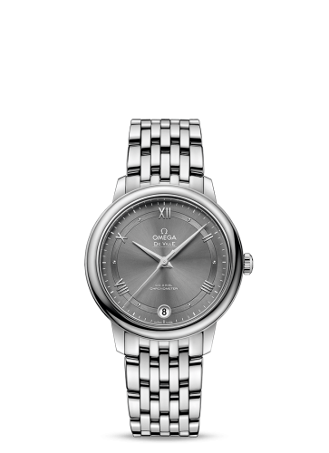 Omega De Ville Prestige Co-Axial 32.7 Stainless Steel / Vintage Grey / Bracelet 424.10.33.20.06.001
