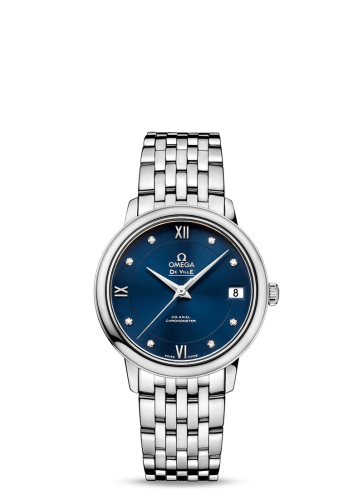 Omega De Ville Prestige Co-Axial 32.7 Stainless Steel / Blue / Stainless Steel 424.10.33.20.53.001
