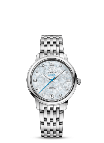 Omega De Ville Prestige Co-Axial 32.7 Stainless Steel / White MOP / Stainless Steel / Orbis 424.10.33.20.55.004