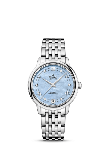 Omega De Ville Prestige Co-Axial 32.7 Stainless Steel / Blue MOP / Stainless Steel 424.10.33.20.57.001