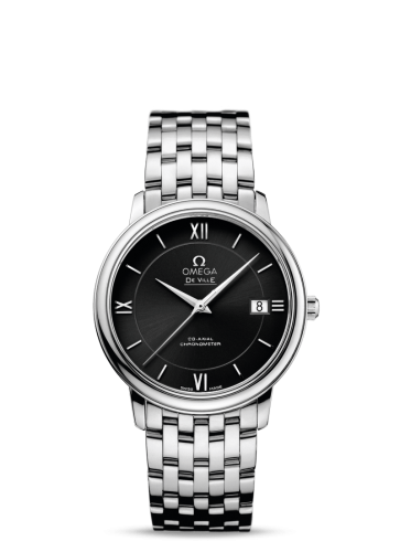 Omega De Ville Prestige Co-Axial 36.8 Stainless Steel / Black / Bracelet 424.10.37.20.01.001