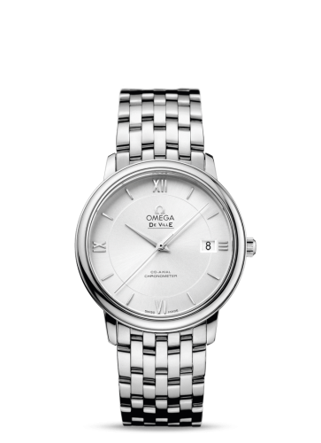 Omega De Ville Prestige Co-Axial 36.8 Stainless Steel / Silver / Bracelet 424.10.37.20.02.001