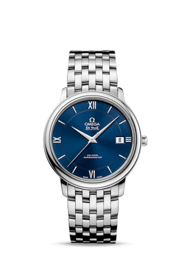 Omega De Ville Prestige Co-Axial 36.8 Stainless Steel / Blue / Bracelet 424.10.37.20.03.001