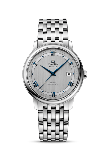 Omega De Ville Prestige Co-Axial 39.5 Stainless Steel / Vintage Silver / Bracelet 424.10.40.20.02.001
