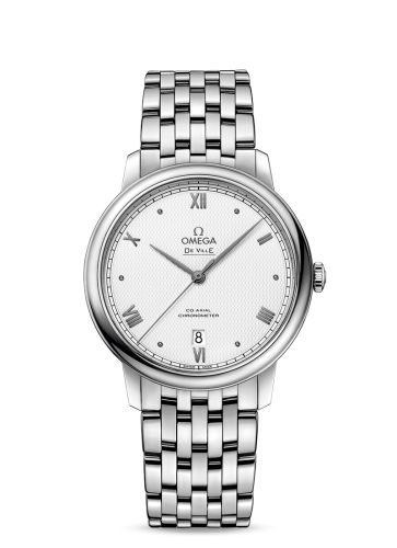 Omega De Ville Prestige Co-Axial 39.5 Stainless Steel / Vintage Silver / Bracelet 424.10.40.20.02.006