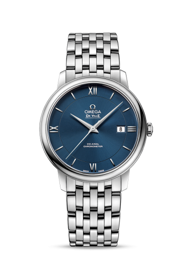 Omega De Ville Prestige Co-Axial 39.5 Stainless Steel / Blue / Bracelet 424.10.40.20.03.001