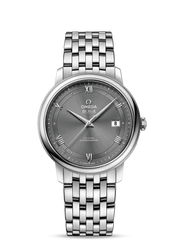 Omega De Ville Prestige Co-Axial 39.5 Stainless Steel / Vintage Grey / Bracelet 424.10.40.20.06.001