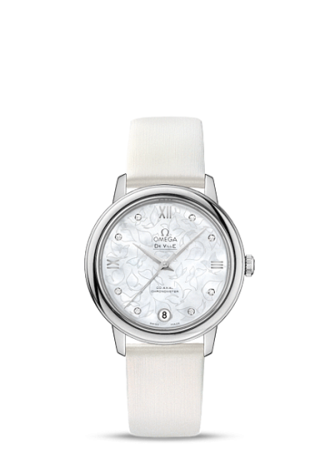 Omega De Ville Prestige Co-Axial 32.7 Stainless Steel / MOP Butterfly 424.12.33.20.55.001