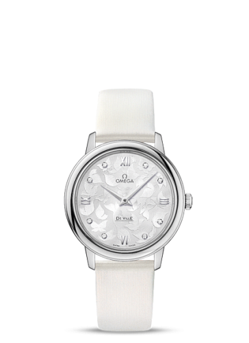 Omega De Ville Prestige Quartz 32.7 Butterfly Stainless Steel / Silver 424.12.33.60.52.001