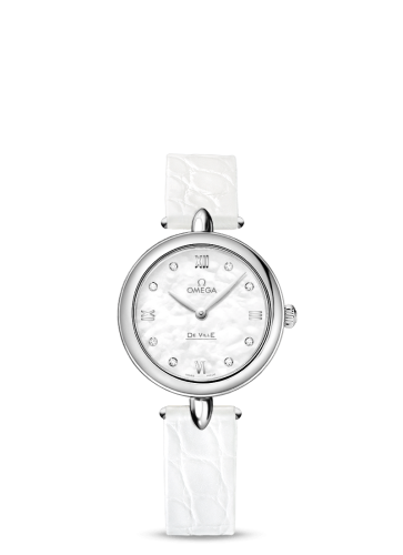 Omega De Ville Prestige Dewdrop Quartz 27.4 Stainless Steel / MOP 424.13.27.60.55.001