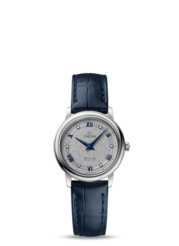 Omega De Ville Prestige Quartz 27.4 Stainless Steel / Vintage Grey Silk 424.13.27.60.56.001