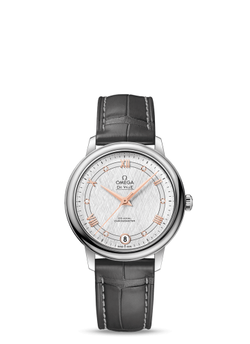 Omega De Ville Prestige Co-Axial 32.7 Stainless Steel / Vintage Silk Silver 424.13.33.20.52.001