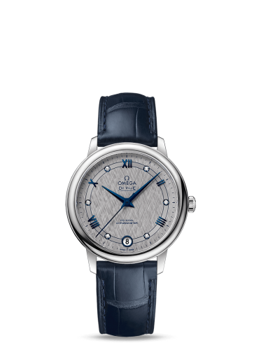 Omega De Ville Prestige Co-Axial 32.7 Stainless Steel / Vintage Grey Silk 424.13.33.20.56.002