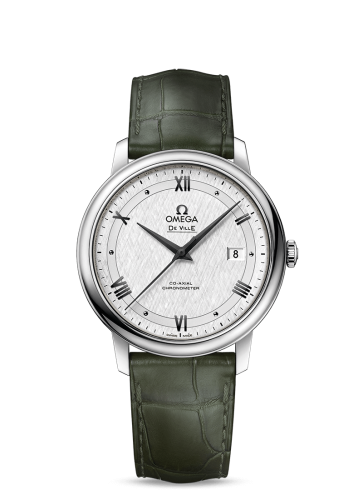 Omega De Ville Prestige Co-Axial 39.5 Stainless Steel / Vintage Silver Silk 424.13.40.20.02.006