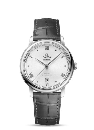 Omega De Ville Prestige Co-Axial 39.5 Stainless Steel / Silver Sunburst 424.13.40.20.02.007