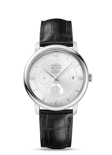 Omega De Ville Prestige Co-Axial 39.5 Power Reserve Stainless Steel / Silver 424.13.40.21.02.001