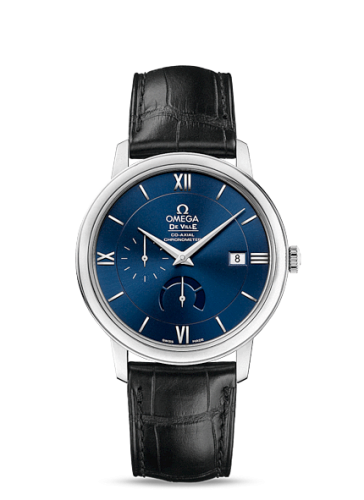 Omega De Ville Prestige Co-Axial 39.5 Power Reserve Stainless Steel / Blue 424.13.40.21.03.001