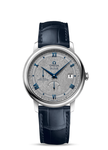 Omega De Ville Prestige Co-Axial 39.5 Power Reserve Stainless Steel / Vintage Grey Silk 424.13.40.21.06.002