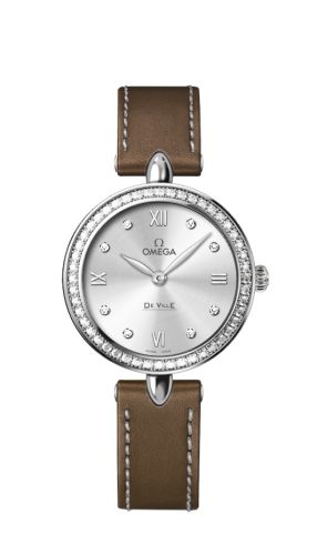 Omega De Ville Prestige Dewdrop Quartz 27.4 Stainless Steel / Silver / Diamond 424.17.27.60.52.001