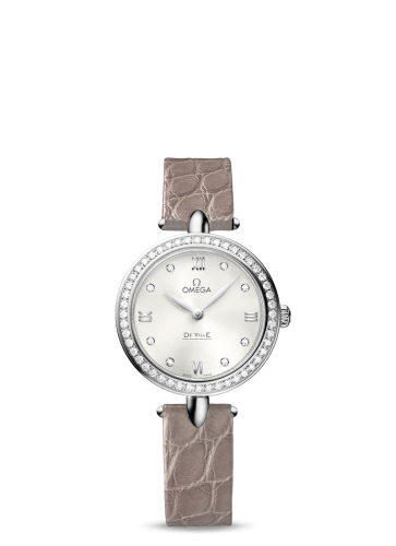 Omega De Ville Prestige Dewdrop Quartz 27.4 Stainless Steel / Diamond / Silver 424.18.27.60.52.001
