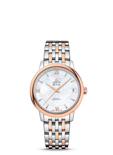 Omega De Ville Prestige Co-Axial 32.7 Stainless Steel / Red Gold / MOP / Bracelet 424.20.33.20.05.002
