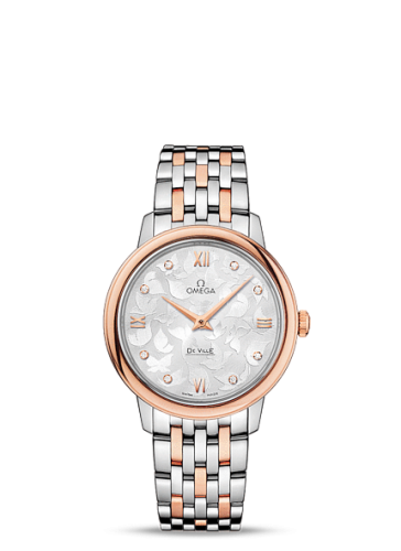 Omega De Ville Prestige Quartz 32.7 Butterfly Red Gold / Stainless Steel / Bracelet 424.20.33.60.52.001