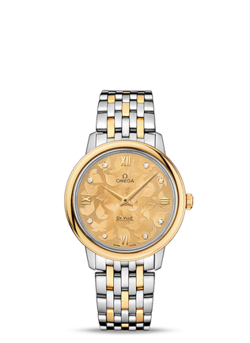Omega De Ville Prestige Quartz 32.7 Butterfly Yellow Gold / Stainless Steel 424.20.33.60.58.001