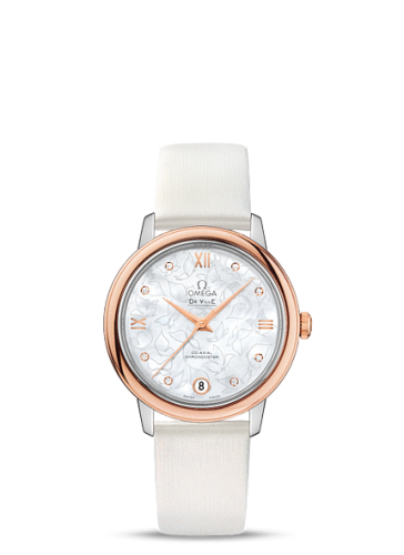 Omega De Ville Prestige Co-Axial 32.7 Stainless Steel / Red Gold / MOP Butterfly 424.22.33.20.55.001