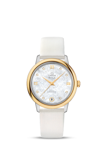 Omega De Ville Prestige Co-Axial 32.7 Stainless Steel / Yellow Gold / MOP Butterfly 424.22.33.20.55.002