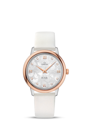 Omega De Ville Prestige Quartz 32.7 Butterfly Stainless Steel / Red Gold / MOP 424.22.33.60.52.001