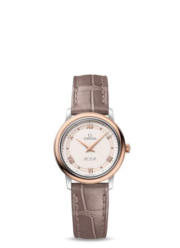 Omega De Ville Prestige Quartz 27.4 Stainless Steel / Red Gold / Vintage White 424.23.27.60.09.001