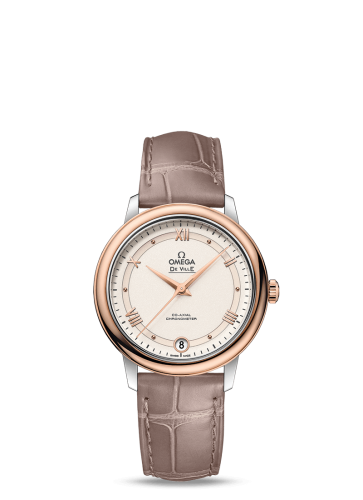 Omega De Ville Prestige Co-Axial 32.7 Stainless Steel / Red Gold / White 424.23.33.20.09.001