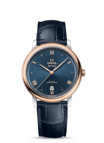 Omega De Ville Prestige Co-Axial 39.5 Stainless Steel / Red Gold / Blue Sunburst 424.23.40.20.03.001