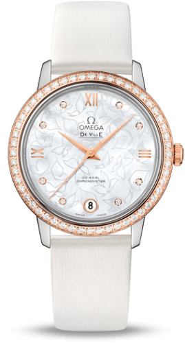 Omega De Ville Prestige Co-Axial 32.7 Stainless Steel / Red Gold / Diamond / MOP Butterfly 424.27.33.20.55.001