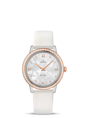 Omega De Ville Prestige Quartz 32.7 Butterfly Stainless Steel / Red Gold 424.27.33.60.52.001
