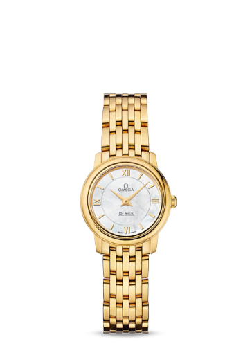 Omega De Ville Prestige Quartz 24.4 Yellow Gold / MOP / Bracelet 424.50.24.60.05.001