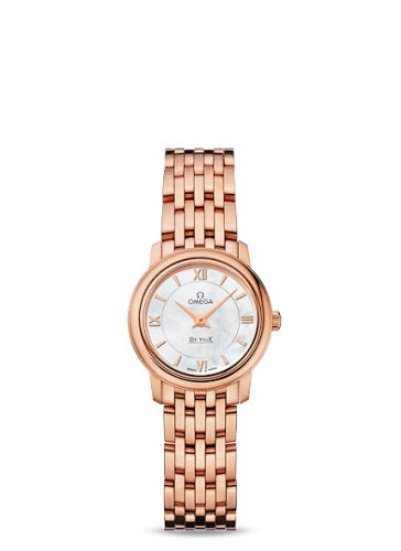 Omega De Ville Prestige Quartz 24.4 Red Gold / MOP / Bracelet 424.50.24.60.05.002