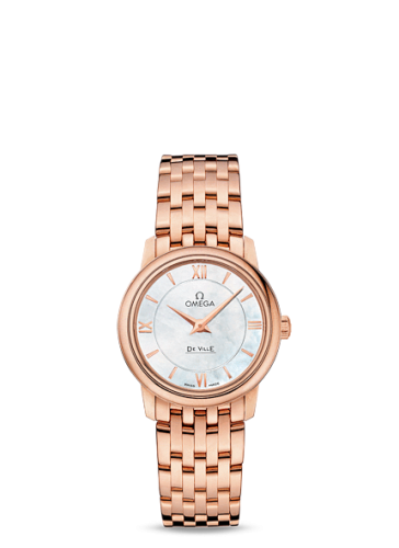 Omega De Ville Prestige Quartz 27.4 Red Gold / MOP / Bracelet 424.50.27.60.05.002