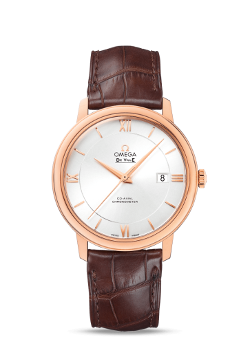 Omega De Ville Prestige Co-Axial 39.5 Red Gold / Silver 424.53.40.20.02.001