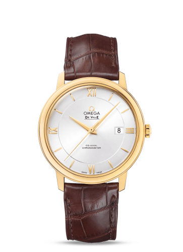 Omega De Ville Prestige Co-Axial 39.5 Yellow Gold / Silver 424.53.40.20.02.002