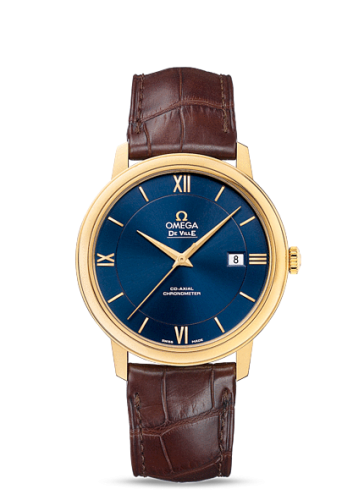 Omega De Ville Prestige Co-Axial 39.5 Yellow Gold / Blue 424.53.40.20.03.001